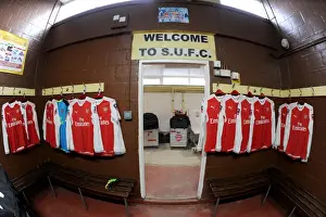 Sutton United V Arsenal 2016-17 Prints: Arsenal's FA Cup Preparation: A Peek into Sutton United's Away Changing Room
