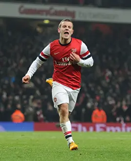 Arsenal V Swansea - FA Cup 3rd Rd Replay 2012-13 Prints: Arsenal's FA Cup Triumph: Jack Wilshere's Goal Against Swansea City (2012-13)