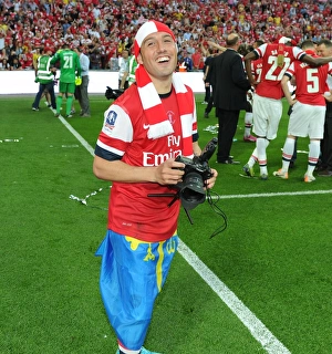 Arsenal's FA Cup Victory: Arsenal vs. Hull City, 2014 - Celebrating in Style