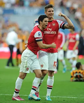 Arsenal's FA Cup Victory: Arteta and Giroud Celebrate at Wembley