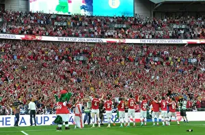 Arsenal V Hull City - FA Cup Final 2014 Prints: Arsenal's FA Cup Victory: Champions Celebrate with Fans at Wembley Stadium, 2014