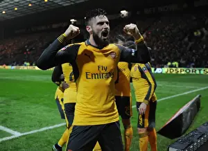 Preston North End V Arsenal - FA Cup - 2017 Prints: Arsenal's FA Cup Victory: Olivier Giroud Scores Double against Preston North End (January 2017)