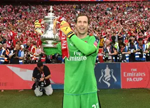 Arsenal's FA Cup Victory: Petr Cech Lifts the Trophy over Chelsea (2017)
