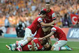Arsenal's FA Cup Victory: Ramsey's Hat-Trick and Team Celebration