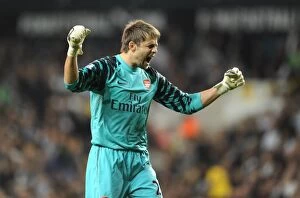Images Dated 21st September 2010: Arsenal's Fabianski Stars in 4-1 Carling Cup Triumph Over Tottenham