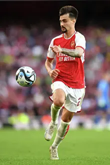 Arsenal's Fabio Vieira Charges Forward in 2023-24 Emirates Cup Clash Against AS Monaco