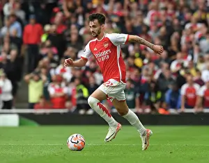 Arsenal V Tottenham Hotspur 2023-24 Prints: Arsenal's Fabio Vieira Faces Off Against Tottenham in the 2023-24 Premier League Clash