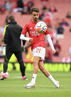 Arsenal's Fabio Vieira Gears Up: Arsenal FC vs Fulham FC, Premier League 2023-24