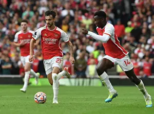 Arsenal V Tottenham Hotspur 2023-24 Prints: Arsenal's Fabio Vieira Goes Head-to-Head with Tottenham in the 2023-24 Premier League Showdown