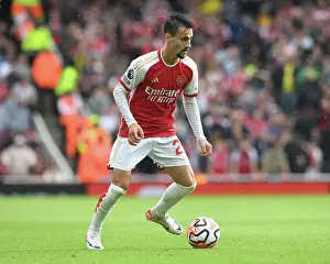 Arsenal V Fulham 2023-24 Prints: Arsenal's Fabio Vieira Shines in Premier League Clash Against Fulham (2023-24)