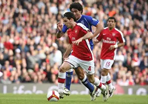 Arsenal's Fabregas and Fellaini Clash in Intense 3:1 Premier League Battle at Emirates Stadium, London (October 18, 2008)
