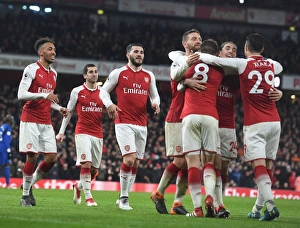 Arsenal V Everton 2017-18 Prints: Arsenal's Five-Goal Blitz: Ramsey