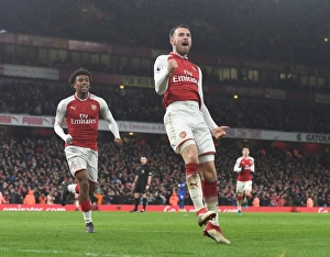 Arsenal V Everton 2017-18 Prints: Arsenal's Five-Goal Blitz: Ramsey's Stunner vs. Everton (Premier League 2017-18)