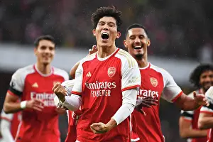 Arsenal's Five-Goal Onslaught: Tomiyasu's Stunner against Sheffield United (2023-24)
