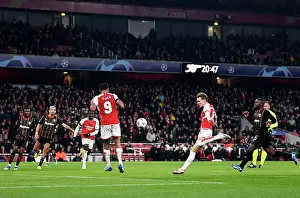 Arsenal V RC Lens 2023-24 Prints: Arsenal's Five-Star Performance: Martin Odegaard Scores in Champions League Victory over RC Lens (2023-24)