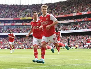 Arsenal V Everton 2021-22 Prints: Arsenal's Five-Star Victory: Martin Odegaard Scores in Arsenal v Everton (2021-22)