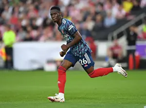 Arsenal's Flo Balogun in Action against Brentford in 2021-22 Premier League