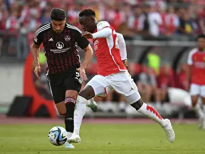 Arsenal's Flo Balogun in Action during Nuremberg Pre-Season Friendly, July 2023
