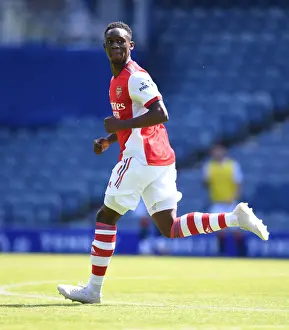 Glasgow Rangers V Arsenal 2021-22 Prints: Arsenal's Flo Balogun Faces Off Against Rangers at Ibrox Stadium: Pre-Season Clash