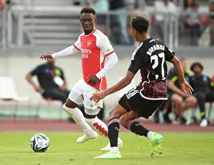 Nuremberg V Arsenal 23-24 Prints: Arsenal's Flo Balogun Stars in Nuremberg Pre-Season Victory, July 2023