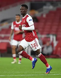 Arsenal's Flo Balogun in UEFA Europa League Action Against Dundalk (Behind Closed Doors)