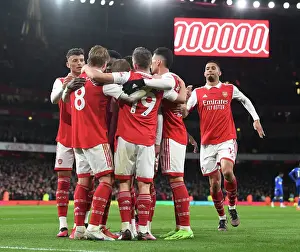 Everton F Prints: Arsenal's Four-Goal Blitz: A Rampage Against Everton in the Premier League 2022-23