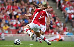 Arsenal V Rangers 2009-10 Prints: Arsenal's Fran Merida Shines: 3-0 Crush of Rangers at Emirates Cup