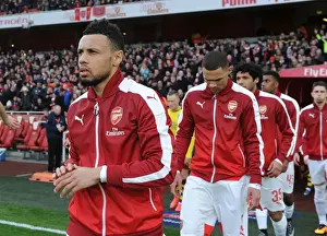 Arsenal V Burnley FA Cup 4th Rd 2016 Prints: Arsenal's Francis Coquelin Gears Up for FA Cup Battle Against Burnley