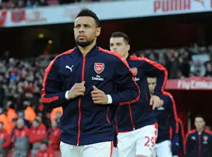 Arsenal V West Bromwich Albion 2016-17 Prints: Arsenal's Francis Coquelin Prepares for Arsenal v West Bromwich Albion in the Premier League (2016-17)