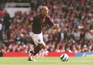 Arsenal's Freddie Ljungberg Celebrates Double Over Newcastle United, FA Premier League 2005
