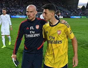 Arsenal's Freddie Ljungberg and Gabriel Martinelli Post-Match at Angers Friendly
