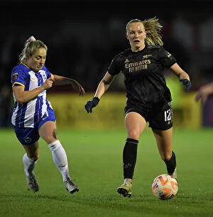 Brighton & Hove Albion Women v Arsenal Women 2022-23 Collection: Arsenal's Frida Maanum in Action against Brighton & Hove Albion in FA Women's Super League (2022-23)