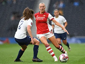 Tottenham Hotspur Women V Arsenal Women - MIND Series 2021-22 Prints: Arsenal's Frida Maanum Faces Off Against Tottenham Hotspur Women in Intense MIND Series Match