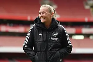 Arsenal Women V Chelsea Women 2022-23 Prints: Arsenal's Frida Maanum Prepares for FA WSL Clash Against Chelsea at Emirates Stadium
