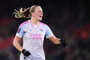 Southampton Women V Arsenal Women - Conti Cup 2023-24 Prints: Arsenal's Frida Maanum Reacts During Southampton Women vs Arsenal Women Conti Cup Clash at St