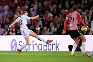 Southampton Women V Arsenal Women - Conti Cup 2023-24 Prints: Arsenal's Frida Maanum Scores First Goal in FA WSL Cup Victory over Southampton (2023-24)