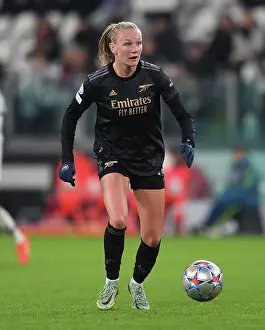 Juventus Women V Arsenal Women 2022-23 Prints: Arsenal's Frida Maanum Shines in Thrilling Group C Clash against Juventus in the UEFA Women's Champions League