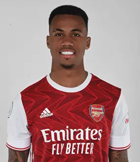 Arsenal's Gabriel at 2020-21 Season First Team Photocall