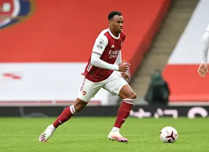 Arsenal's Gabriel in Action: 2020-21 Premier League Match vs Sheffield United (Behind Closed Doors)