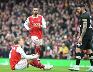 Arsenal V AFC Bournemouth 2022-23 Prints: Arsenal's Gabriel in Action: Premier League Clash Against AFC Bournemouth, March 2023
