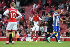 Arsenal V Brighton And Hove Albion 2022-23 Prints: Arsenal's Gabriel Disappointed by Defeat against Brighton in 2022-23 Premier League