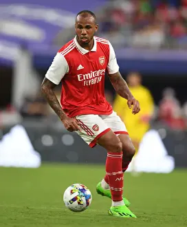 Arsenal V Everton - Pre Season 2022-23 Prints: Arsenal's Gabriel Faces Everton in Pre-Season Showdown