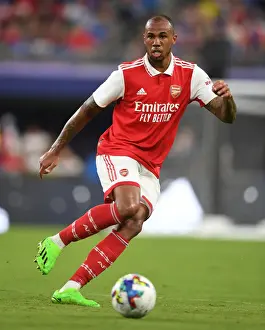 Arsenal V Everton - Pre Season 2022-23 Prints: Arsenal's Gabriel Faces Everton in Pre-Season Showdown
