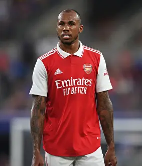 Arsenal V Everton - Pre Season 2022-23 Prints: Arsenal's Gabriel Faces Everton in Pre-Season Showdown