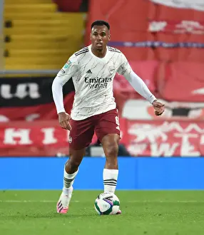 Arsenal's Gabriel Faces Liverpool in Empty Anfield - Carabao Cup 2020-21