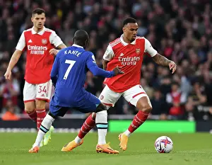 Arsenal's Gabriel Faces Off Against Chelsea's Kante in Intense Premier League Clash
