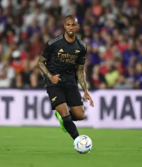 Orlando City SC V Arsenal 2022-23 Prints: Arsenal's Gabriel Faces Off Against Orlando City SC in Pre-Season Friendly