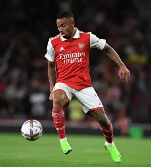 Arsenal's Gabriel Jesus in Action against Aston Villa in the 2022-23 Premier League