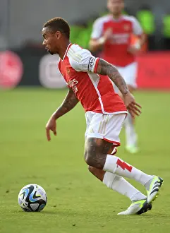 Arsenal's Gabriel Jesus in Action against FC Nurnberg during Pre-Season Friendly, 2023