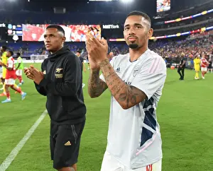 Arsenal's Gabriel Jesus Greets Fans in Baltimore after Pre-Season Match against Everton